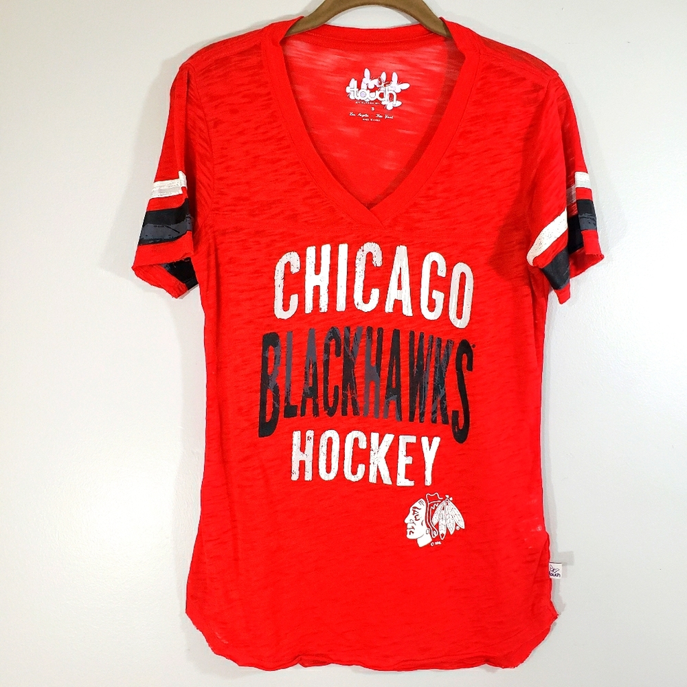 TOUCH Alyssa Milano Chicago Blackhawks shirt Sz S